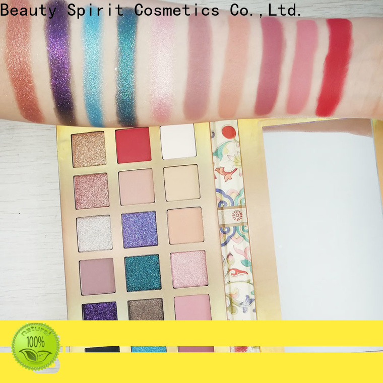 Beauty Spirit customized recommended eyeshadow palettes best factory price free sample